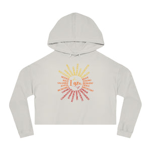 I am Queens Fire Cropped Hoodie