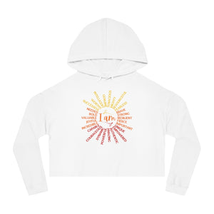 I am Queens Fire Cropped Hoodie